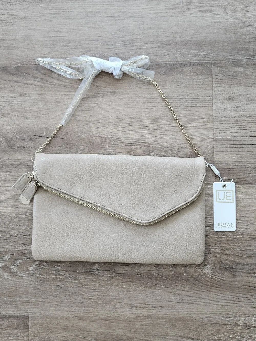 Urban Expressions Natural Stella Crossbody Clutch
